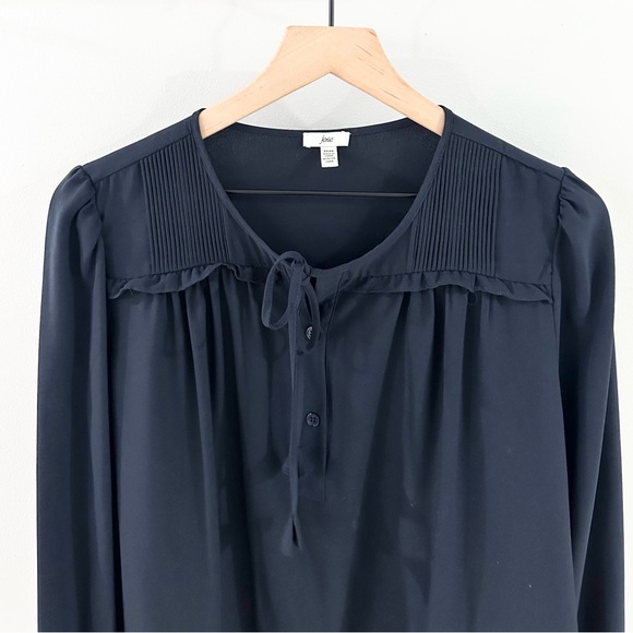 Joie Women’s Peasant Blouse Navy Size Medium - Picture 3 of 6